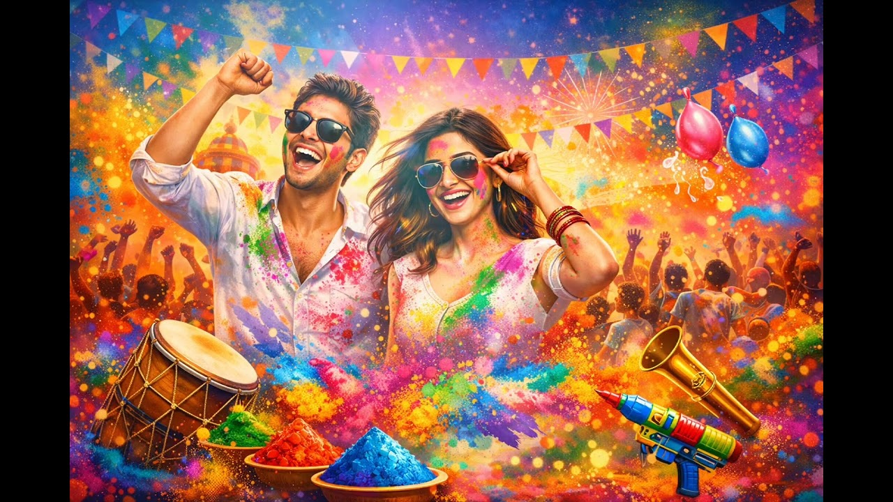 होली होली होली 🔥 | Holi Hai Song 2026 | New Holi DJ Song | Holi Special Dance Video
