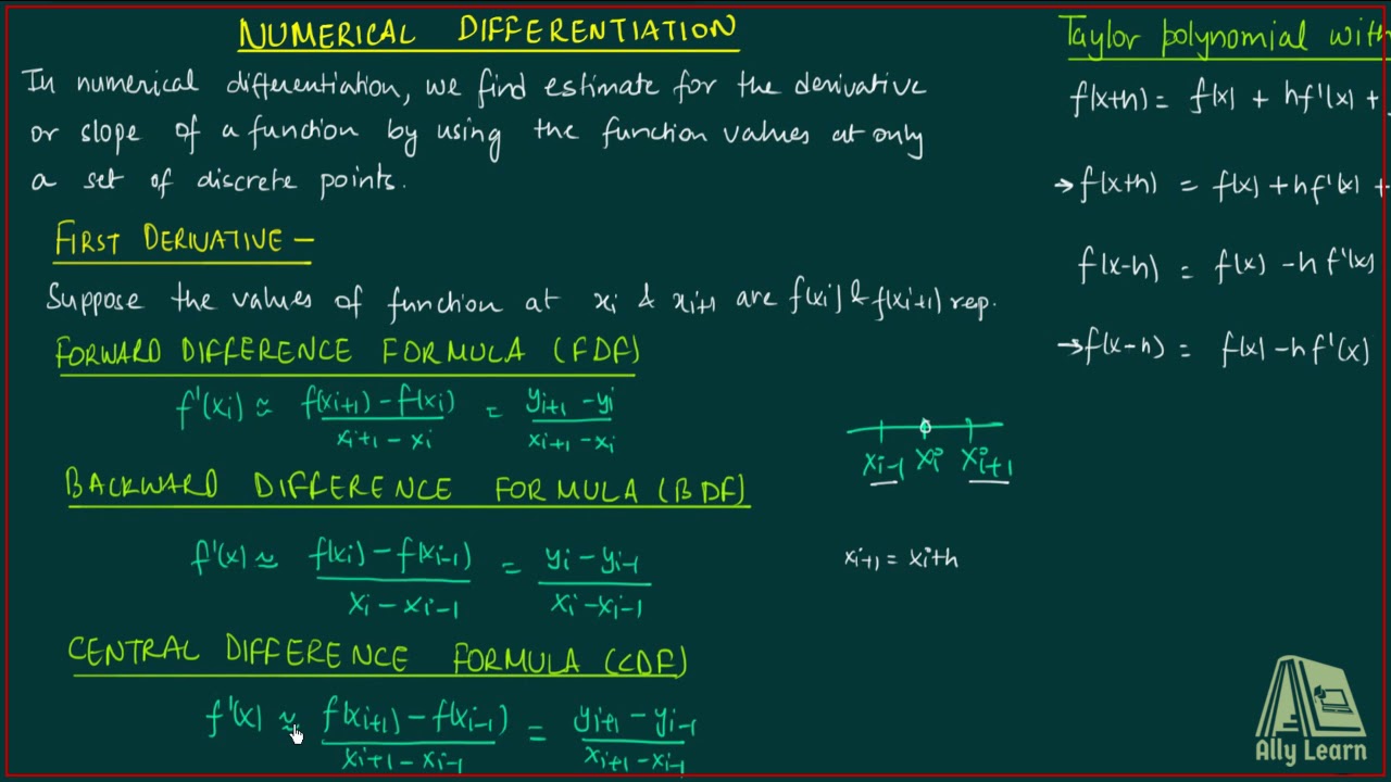 13. Numerical Differentiation - Introduction
