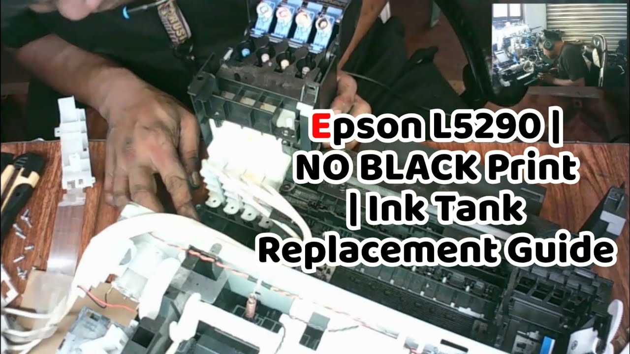 Epson L5290 | NO BLACK Print | Ink Tank Replacement Guide | #shopeetagtowin 