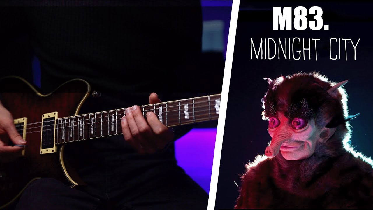 M83 - Midnight City - Electric Guitar Cover \w sax solo