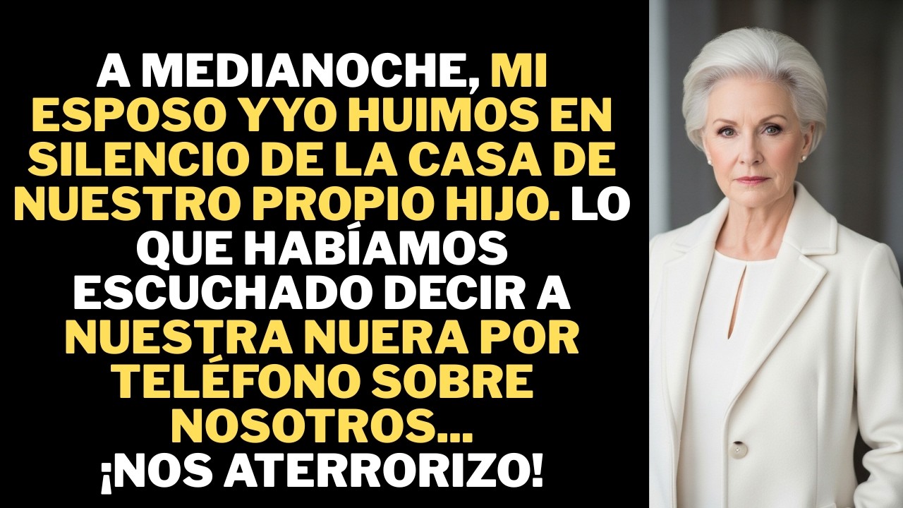 Huí de la casa de mi hijo en plena medianoche… tras descubrir el aterrador plan que mi nuera estaba