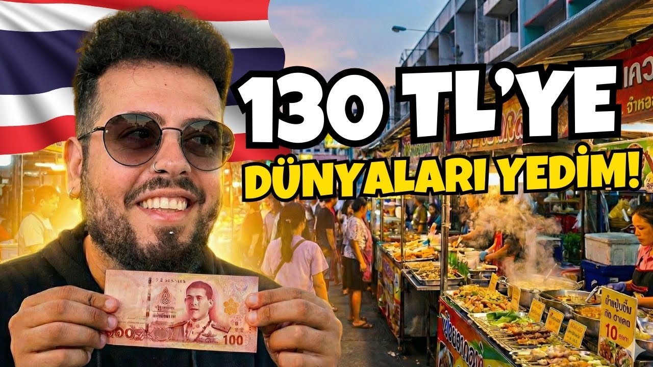 Tayland’ın Tüm Sokak Yemeklerini Yedim! 🤩 (130 TL’ye)