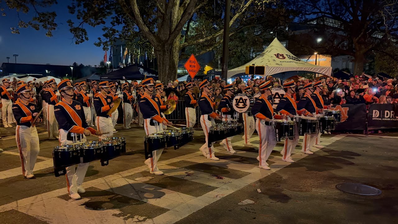 2024 Auburn Band Spirit March at Four Corners vs Texas A&M - 11/23/24 - AUMB - 4k60 HDR