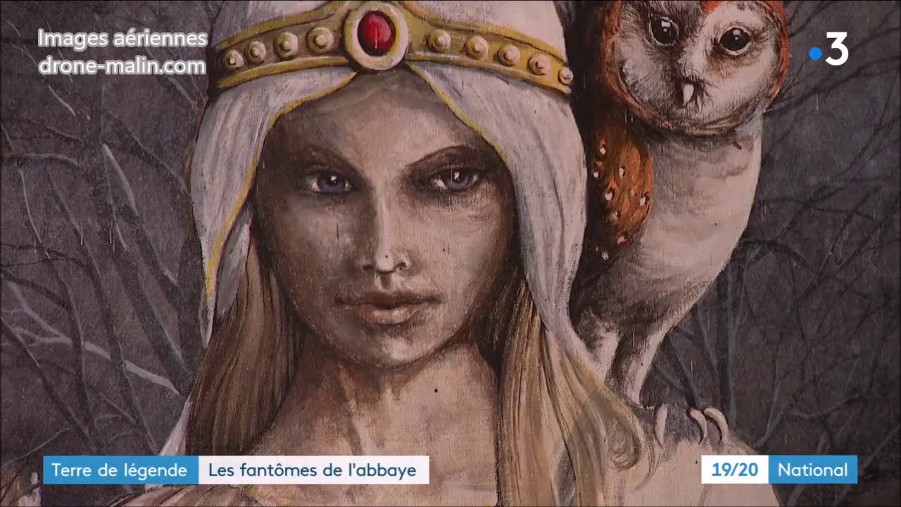 Les fant&ocirc;mes de l'Abbaye de Mortemer, images a&eacute;riennes drone malin
