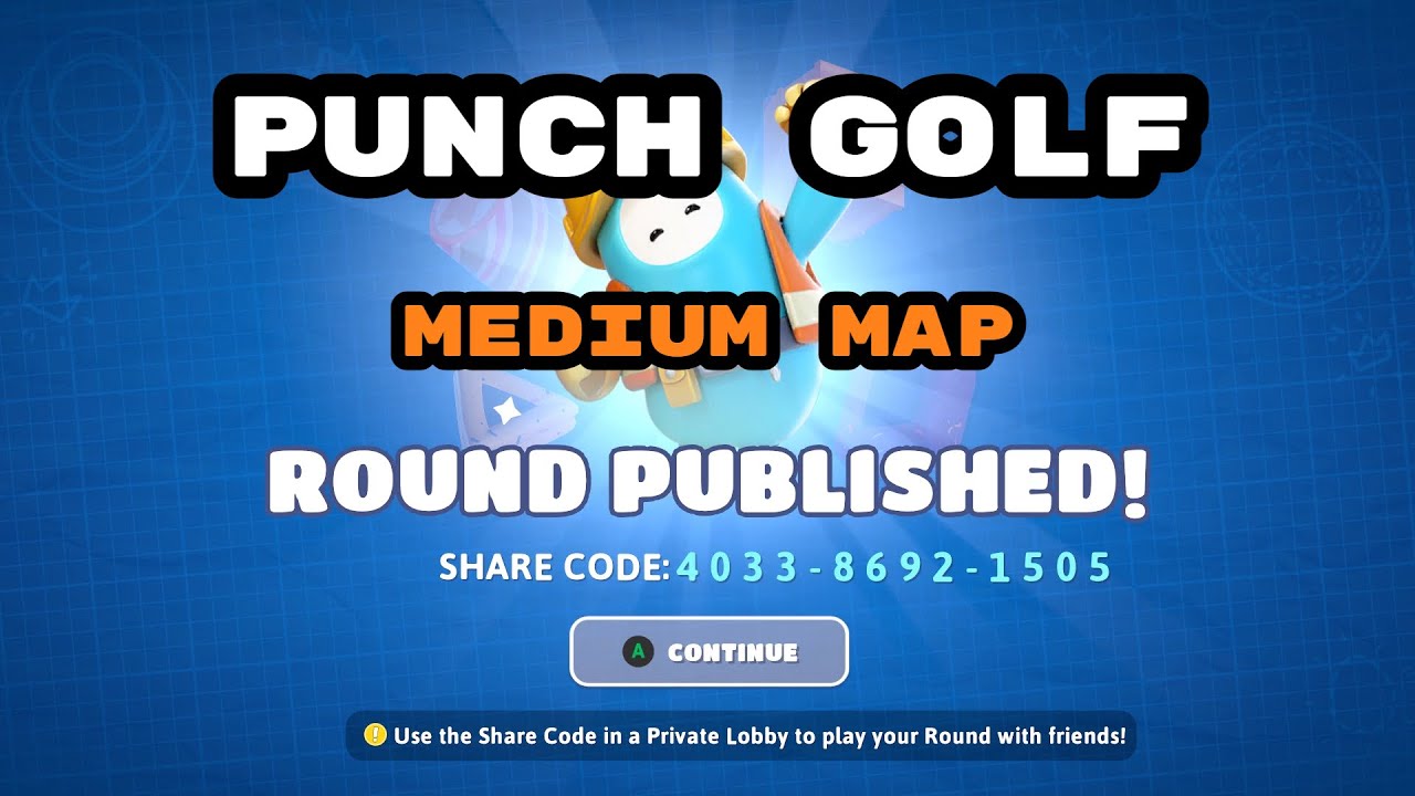 Fall Guys Creative Mode. Punch Golf.