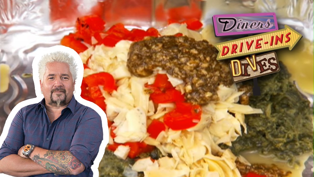 How to Make Guy's Artichoke Spinach Dip | Diners, Drive-ins and Dives with Guy Fieri | Food Network
