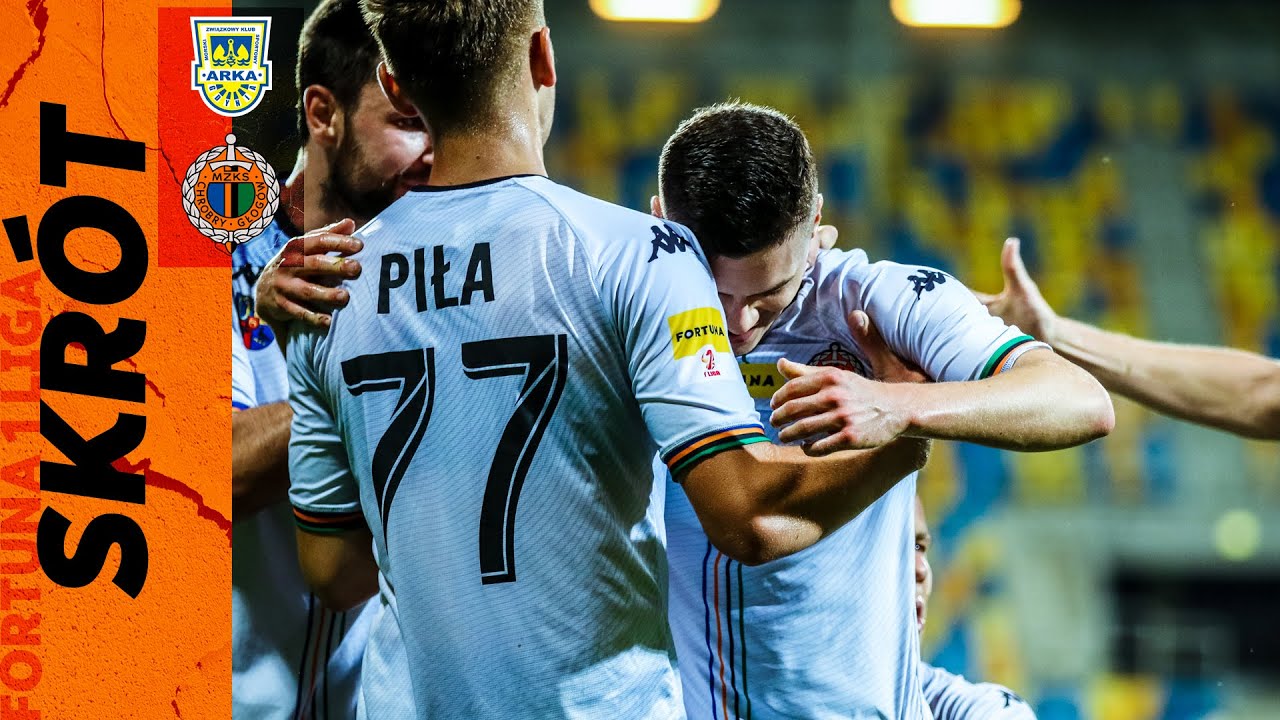 FORTUNA 1 LIGA: Arka Gdynia - Chrobry Głogów 0:2 (skrót)