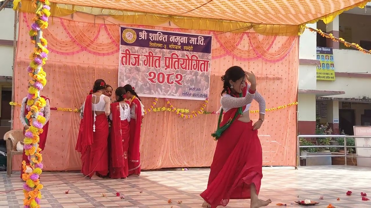 Best performance #teej #song #nepaliculture #schoolactivity #education #nepal 