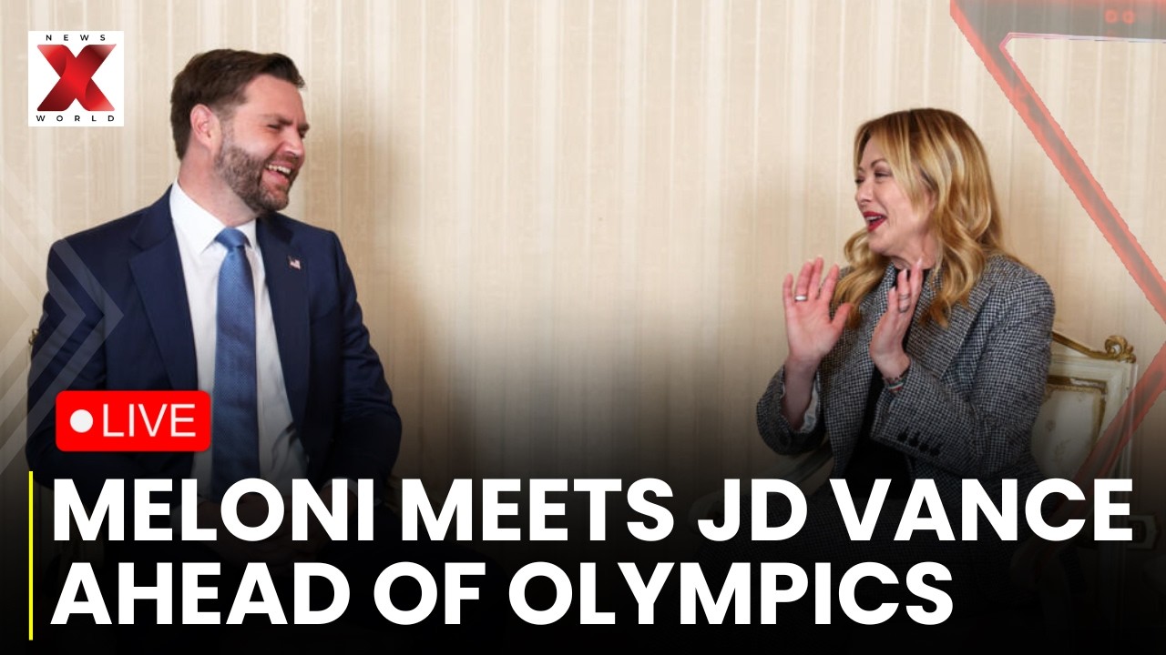 Meloni Meets JD Vance LIVE: Italian PM meets US VP in Milan Ahead of Winter Olympics | NewsX World