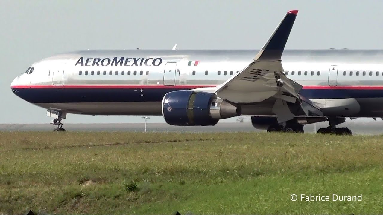 Aeromexico 767-300ER landing 26L at Paris Roissy [CDG/LFPG]