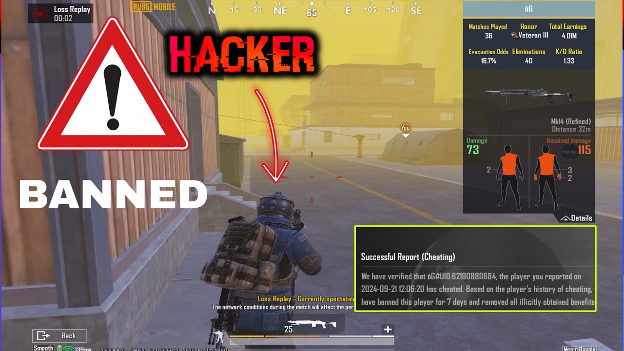 Hacker Got Banned In SAme Match - Metro Royale chapter 22