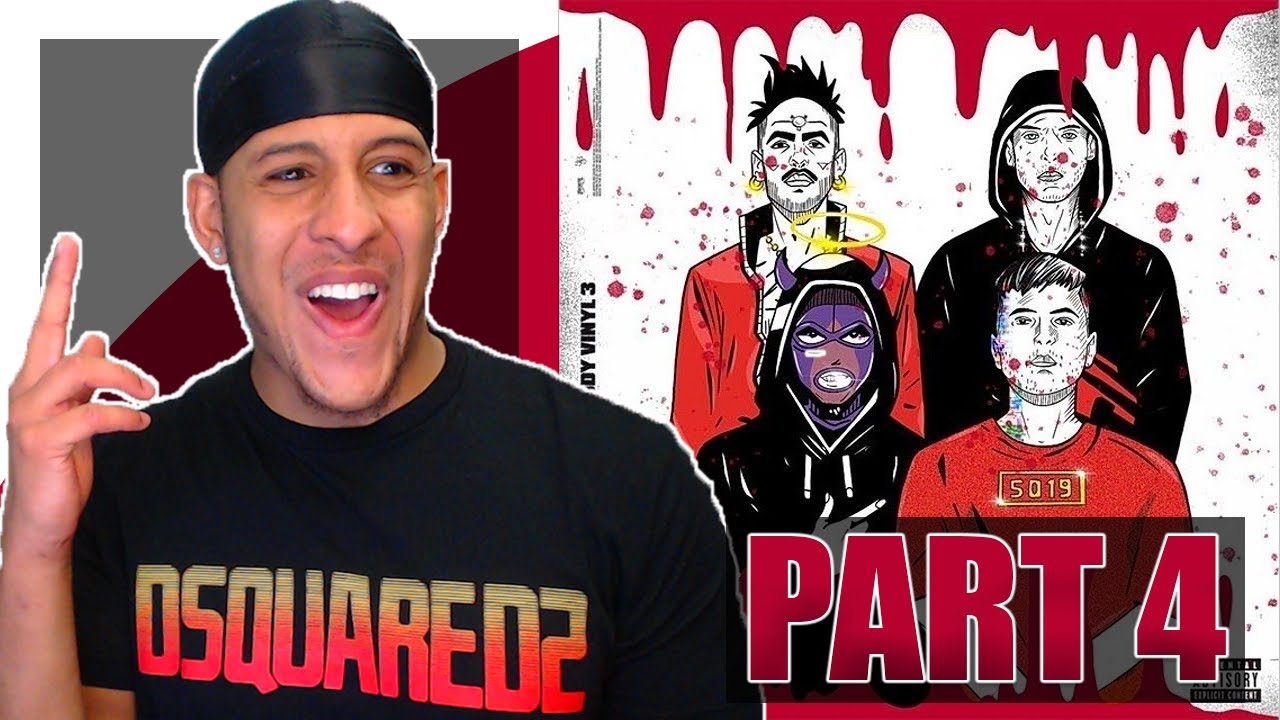 BRITISH REACTION TO BLOODY VINYL WITH | SLAIT - THA SUPREME - LOW KIDD - YOUNG MILES PART 4