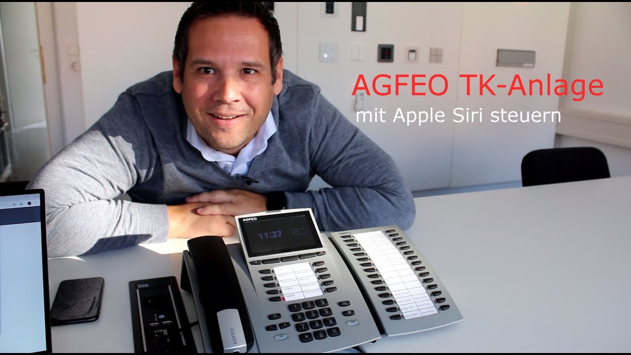 Eine AGFEO TK-Anlage (ES-Serie) mit Hilfe von Siri Sprachbefehlen steuern