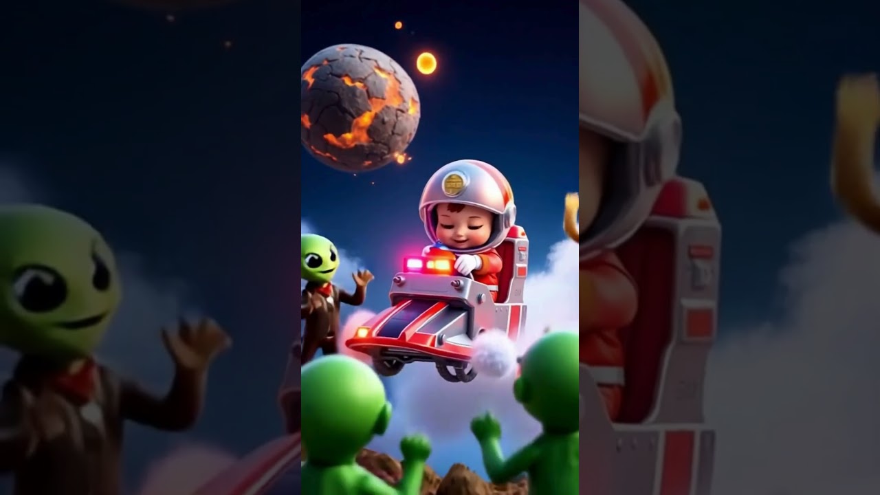 Diapernaut to the RESCUE! 🚒🔥 | Space Firefighter #Shorts #tinyhero  #spaceadventures