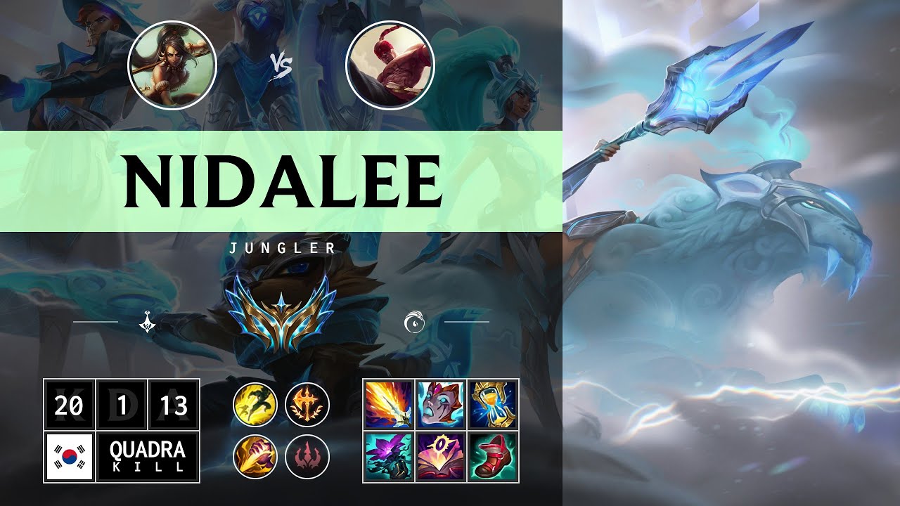 Nidalee Jungle vs Lee Sin - KR Challenger Patch 14.13