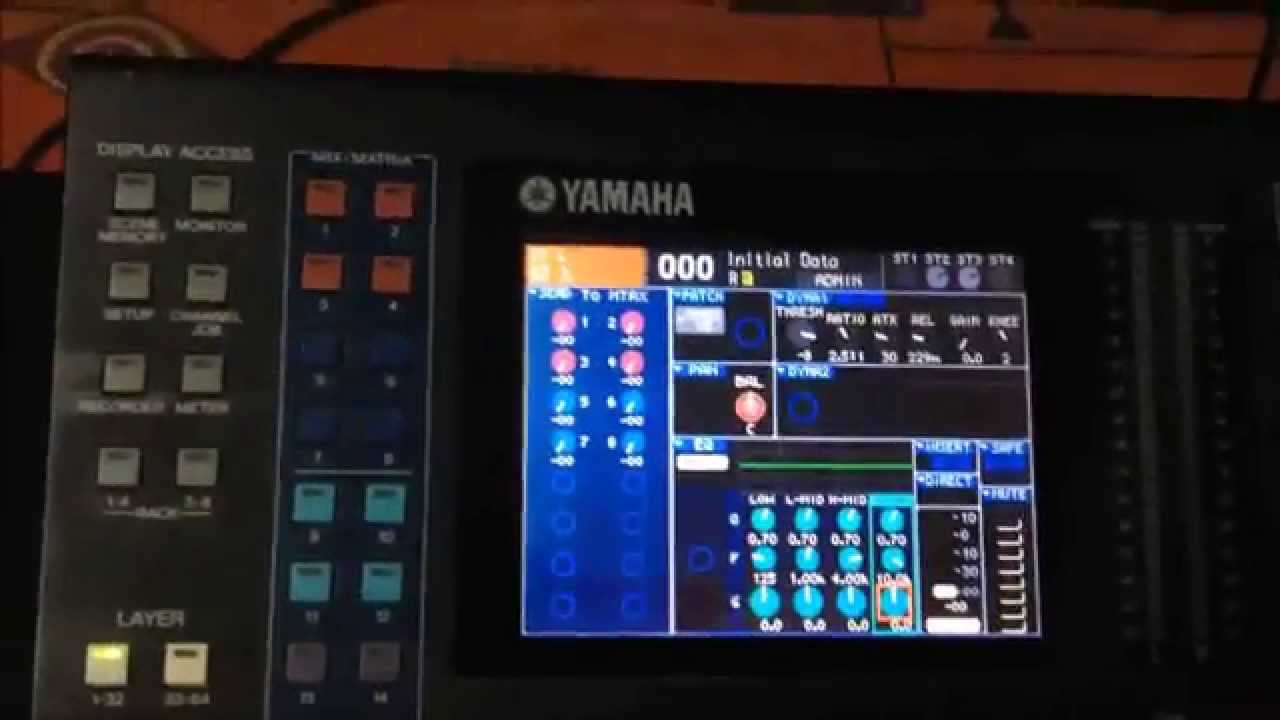 Como rutear y configurar el rack de efectos en una LS9 Y M7 yamaha