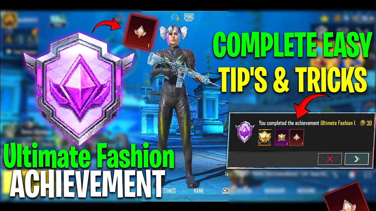 How To Complete (Ultimate Fashion) Achievement In PUBGM / BGMI TIPS & TRICKS