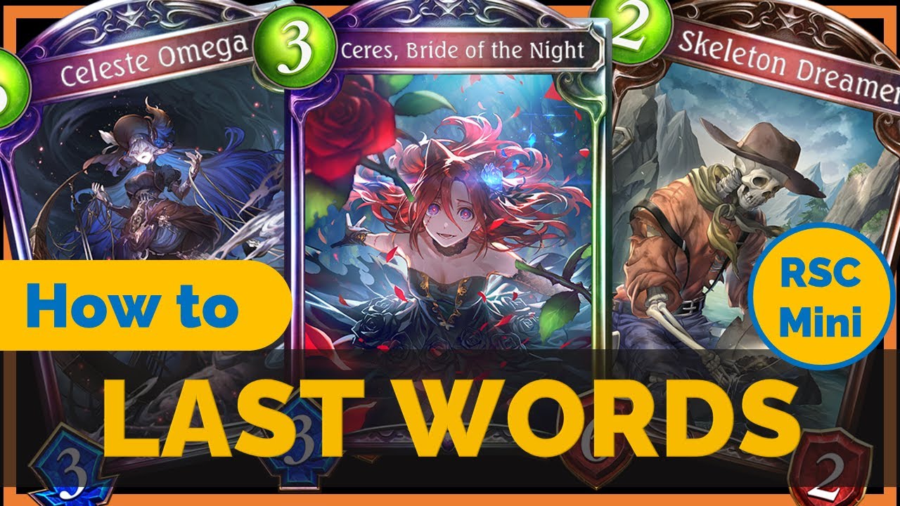 King of the Meta, Last Words Shadowcraft | Shadowverse RSC Gameplay