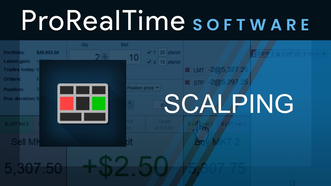 Trade with the scalping interface on ProRealTime
