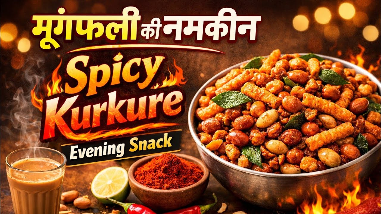5 मिनट में चाय के साथ कुरकुरी मूंगफली नमकीन | Easy Peanut Namkeen Recipe | Evening  tea Snack