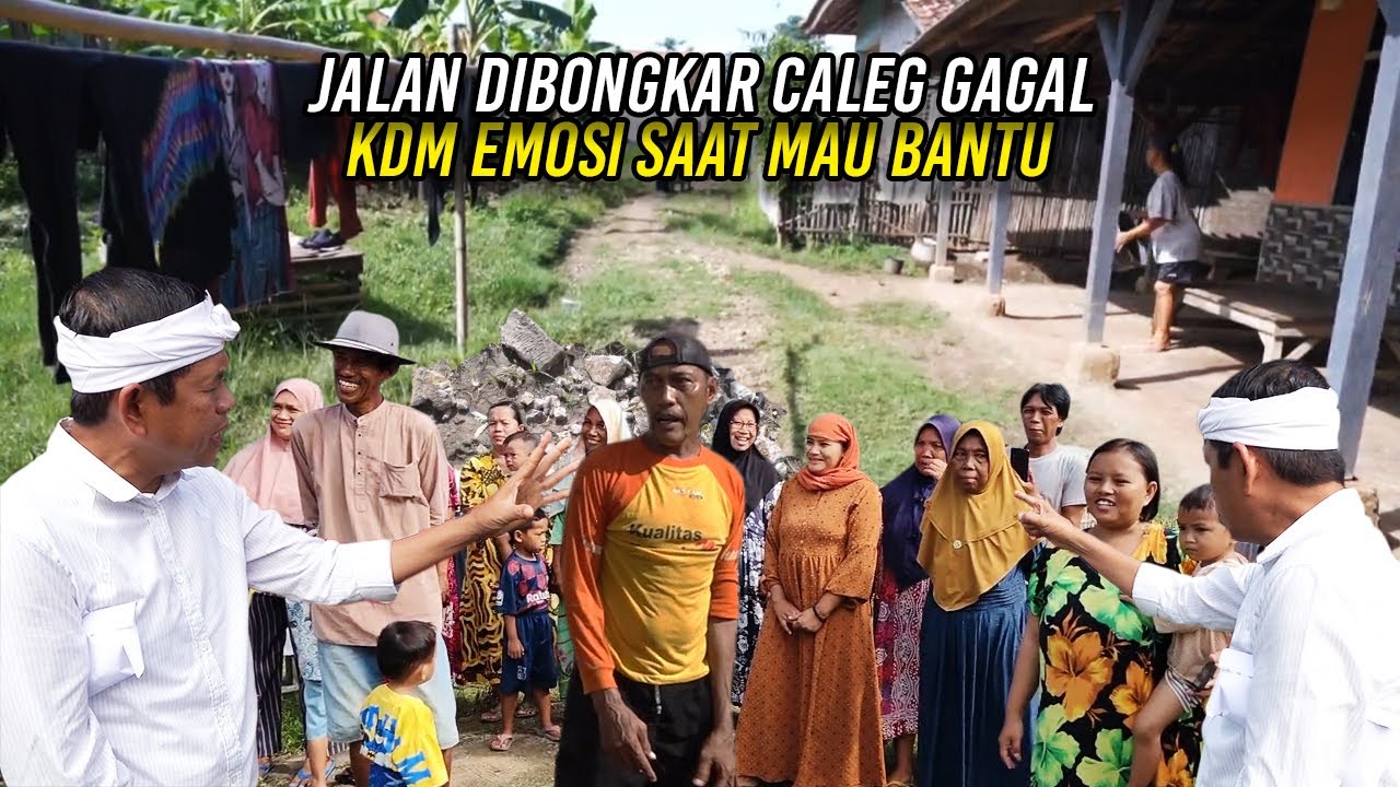 JALAN GANG DIBONGKAR CALEG GAGAL | KDM EMOSI SAAT MAU BANTU | WARGA MINTA CATERING