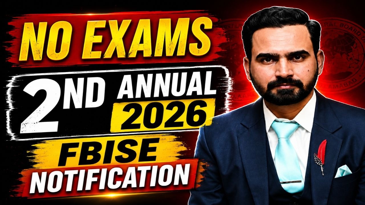 FBISE NO EXAMS 2ND ANNUAL 2026 | NEW PATTERN ONLY FOR SUPPLY/IMPROVEMENT | THINK BEFORE 2ND ANNUAL