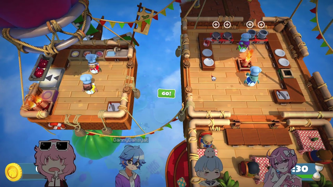 Overcooked 2! with teehee fwends