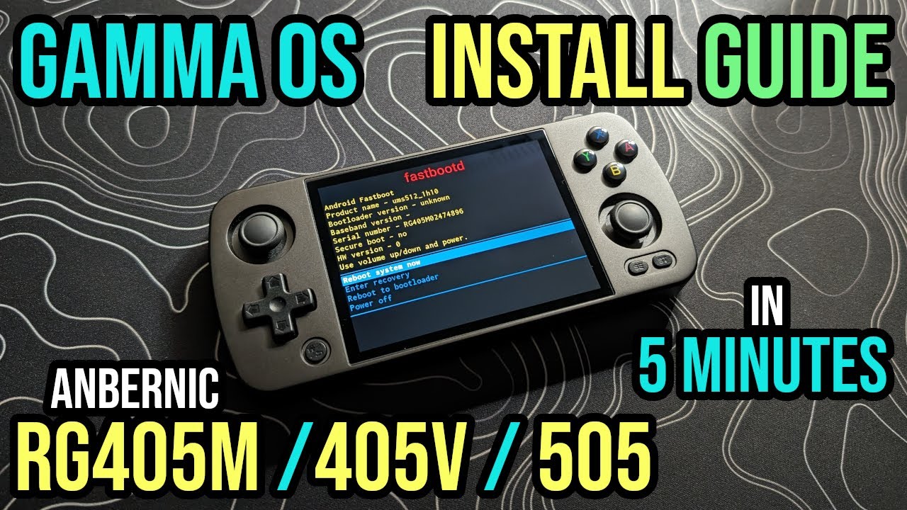 Gamma OS 1.5.1 Install Guide - RG405m/405v/505