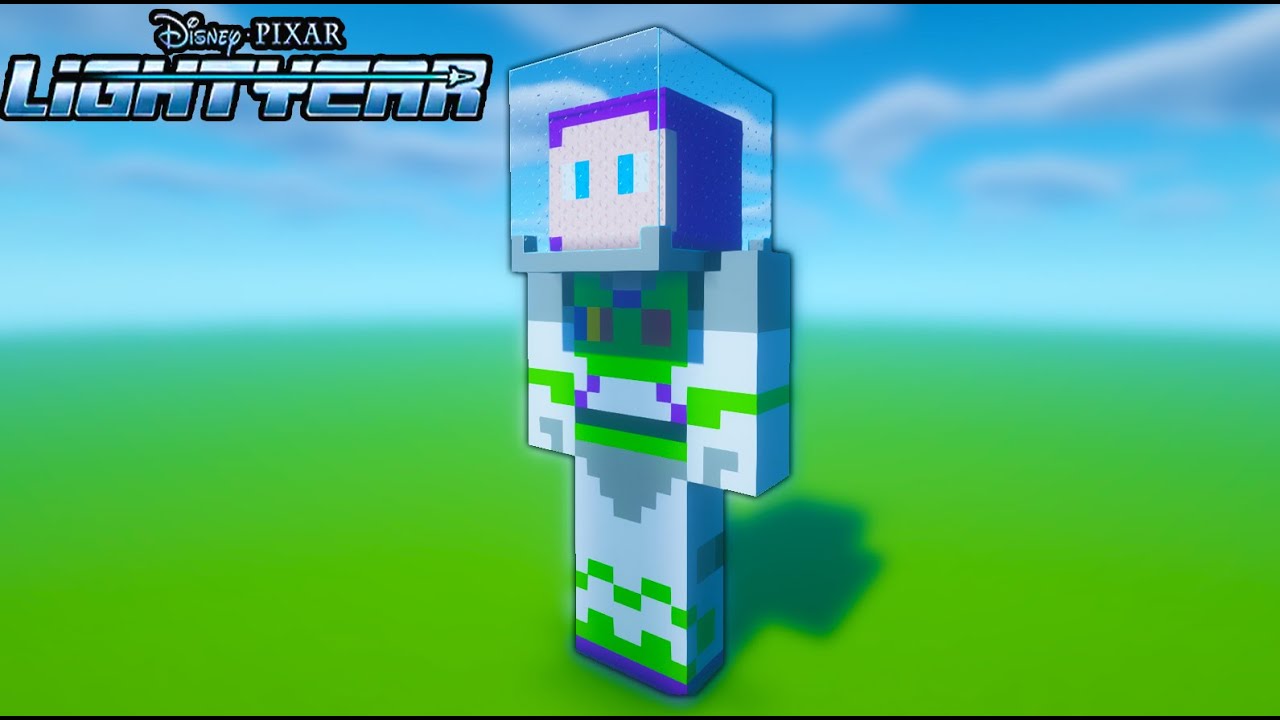 Урок Minecraft: как сделать статую Базза Лайтера (фильм «Лайтер»)