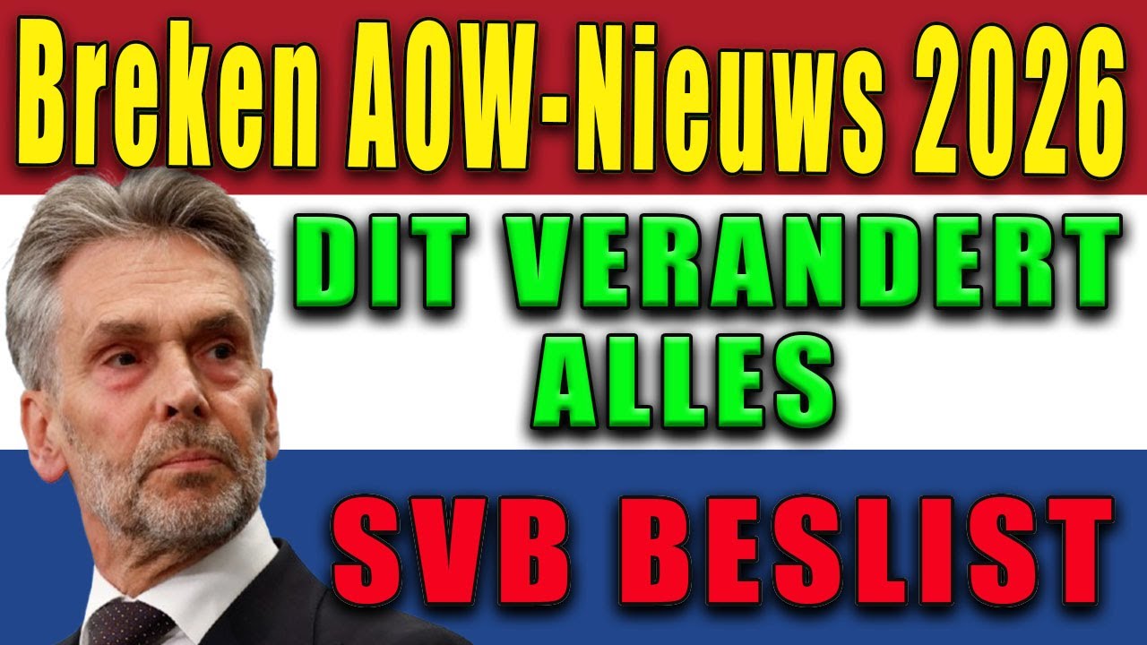 AOW-SCHOK 😱 | Februari 2026 onthuld door SVB | Wat dit betekent voor uw portemonnee