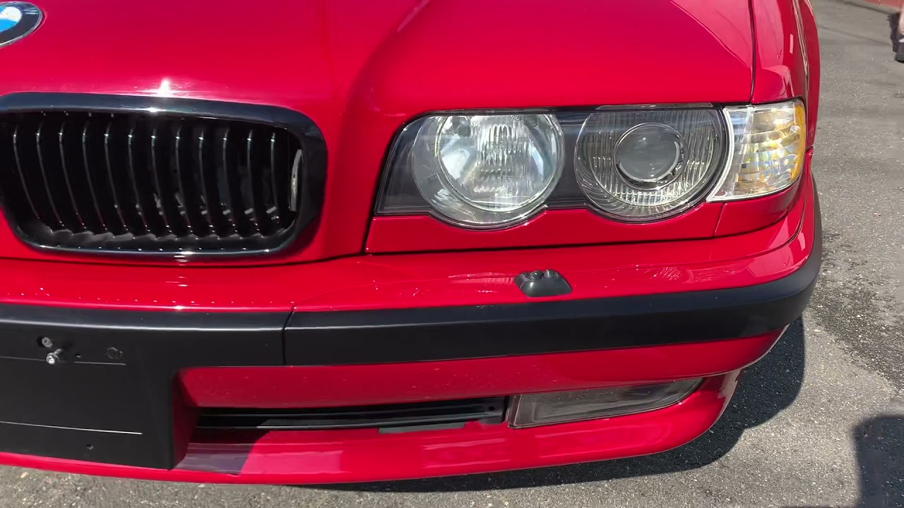 2001 Imola Red BMW 740I for sale