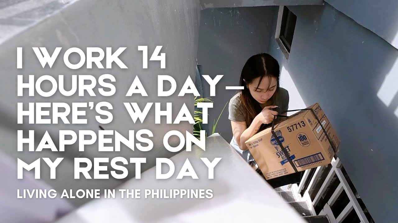 life after 14-hour work days ✿ living alone philippines vlog | burnout reset, rest day routine 🤍