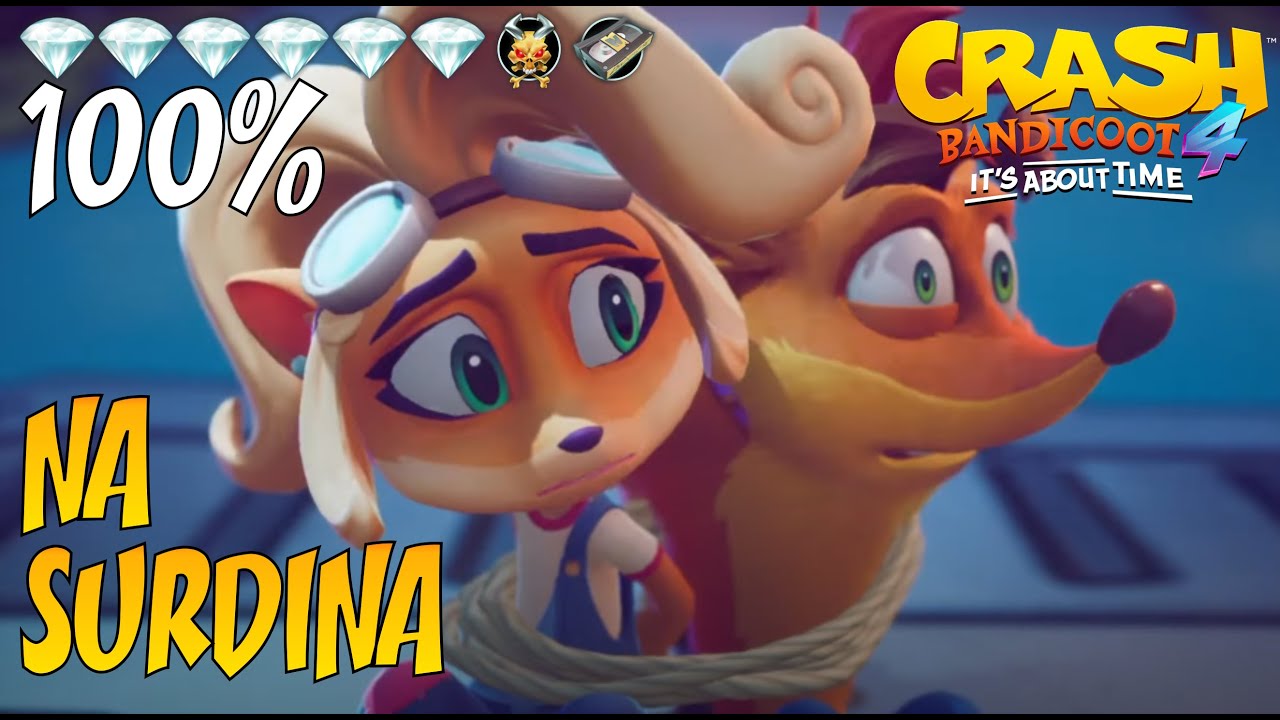 Crash Bandicoot 4 - Na Surdina [100% Joias Claras + Relíquia Perfeita + Fita]