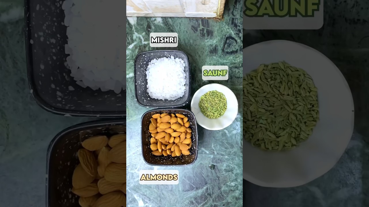 Eye Sight Boosting Home Remedy | Badam, Saunf, Mishri #homeremedy #foodshorts #thespicejourney