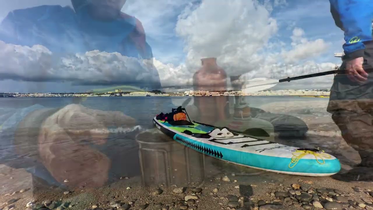 First Solo Paddle in Malta After Storm Harry