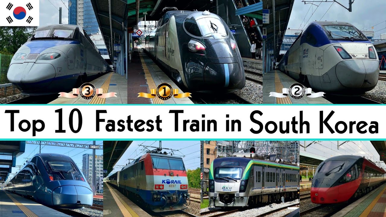 Top 10 Fastest Train in South Korea 2024 || Korean High Speed Rail