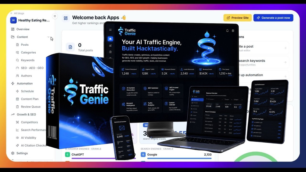 Traffic Genie OTO & OTOs Links - Bundle Deal Edition and Mega Bundle Edition - Traffic Genie OTOs