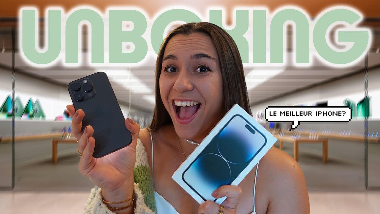 UNBOXING IPHONE 14 PRO SPACE BLACK + MES PREMIÈRES IMPRESSIONS