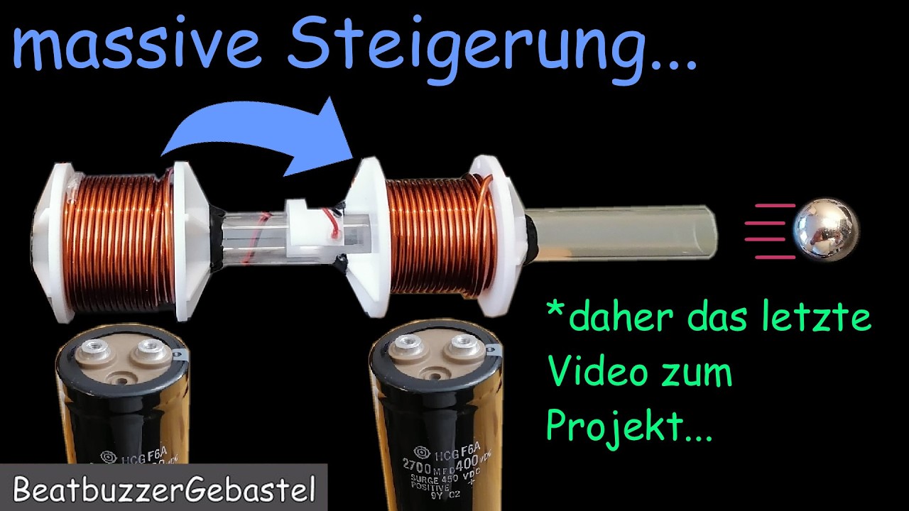 zweite Stufe optimieren - elektromagnetischer Beschleuniger