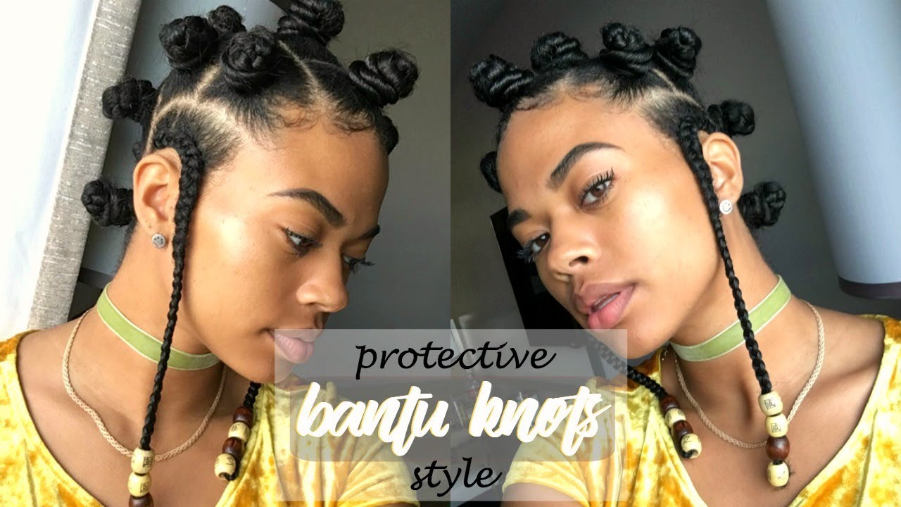 TWA-friendly 🌸  | BANTU KNOT PROTECTIVE STYLE | Type 4 Natural Hair