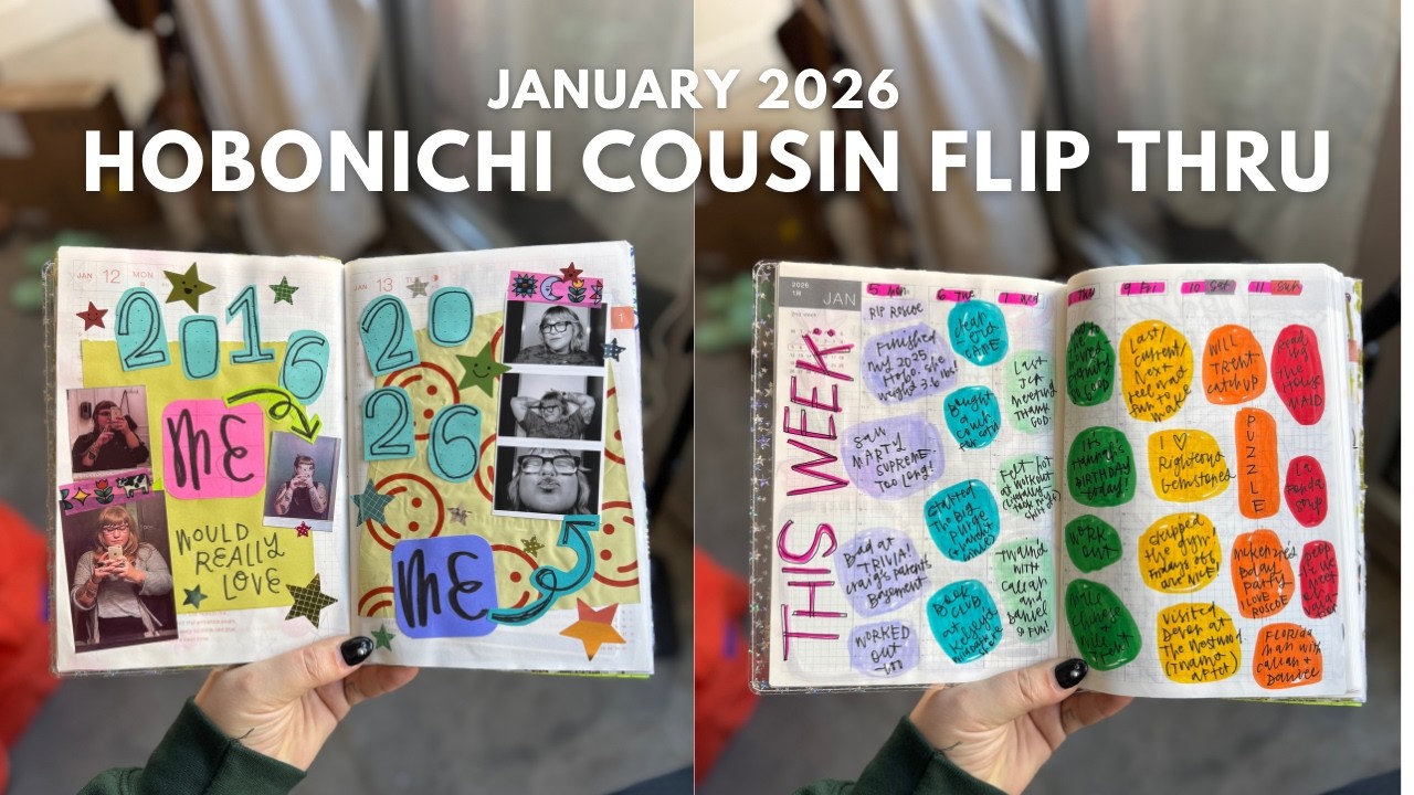 Hobonichi Cousin Flip Thru | Январь 2026