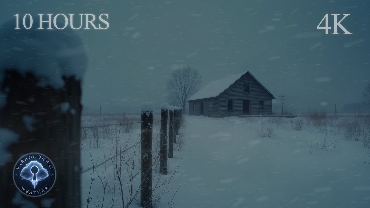 Cold Fence, Empty House | 10 Hours of Snowfall & Deep Winter Quiet