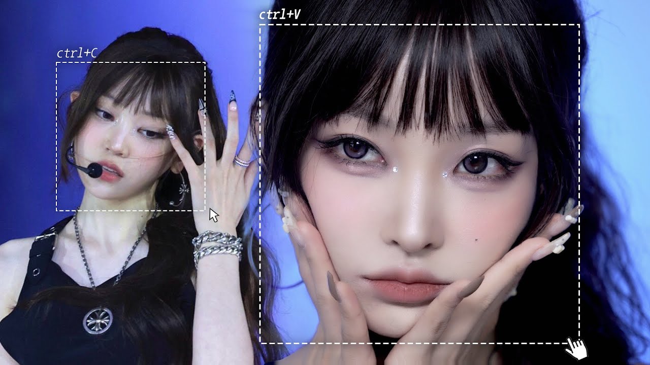 스모키가 좋타..🖤 올데프 영서 세미스모키 메이크업 복붙해봄/ᐠ ꤮ ̫꤮マ | 뒷트임 효과내는 속눈썹👁️, 영서 담당쌤 피셜템으로 해봄✨