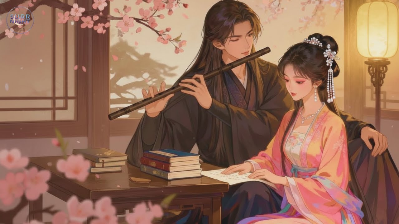 Chinese Zen Music: Bamboo Flute, Pipa & Cherry Blossoms | Soothing Relaxation Music