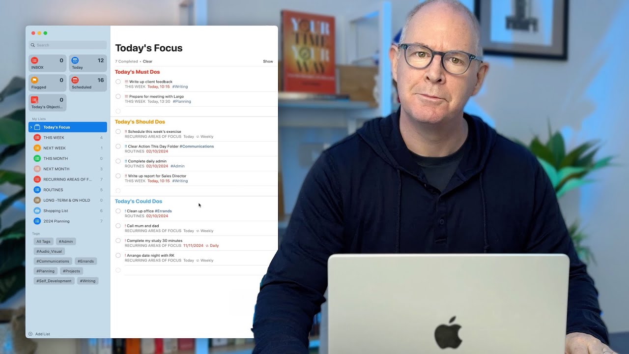 Великолепный сфокусированный просмотр в напоминаниях Apple