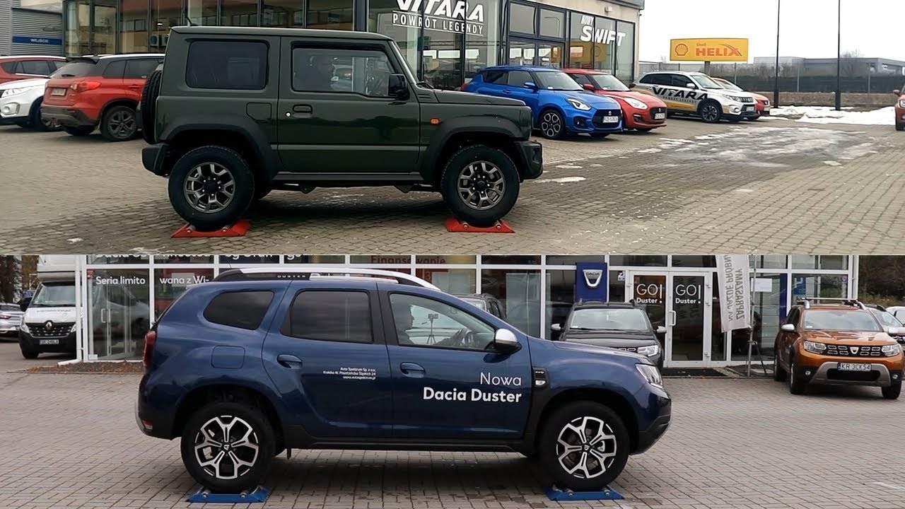 SLIP TEST - Suzuki Jimny All Grip Pro vs Dacia Duster - @4x4.tests.on.rollers