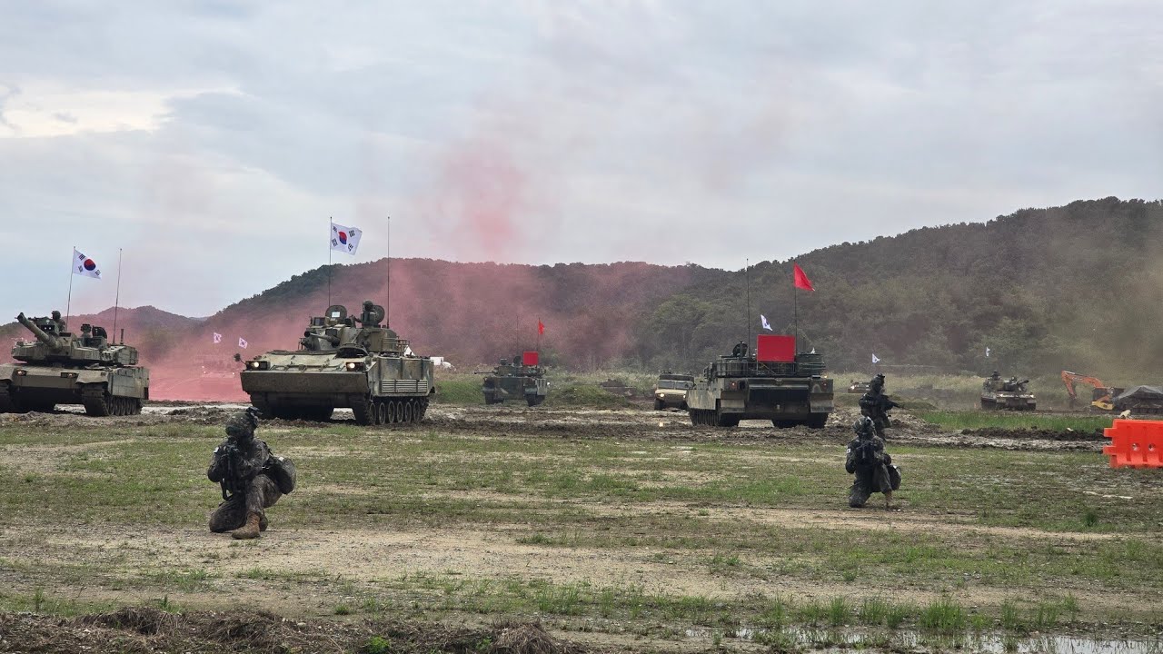 계룡군문화축제 지상화력시범 