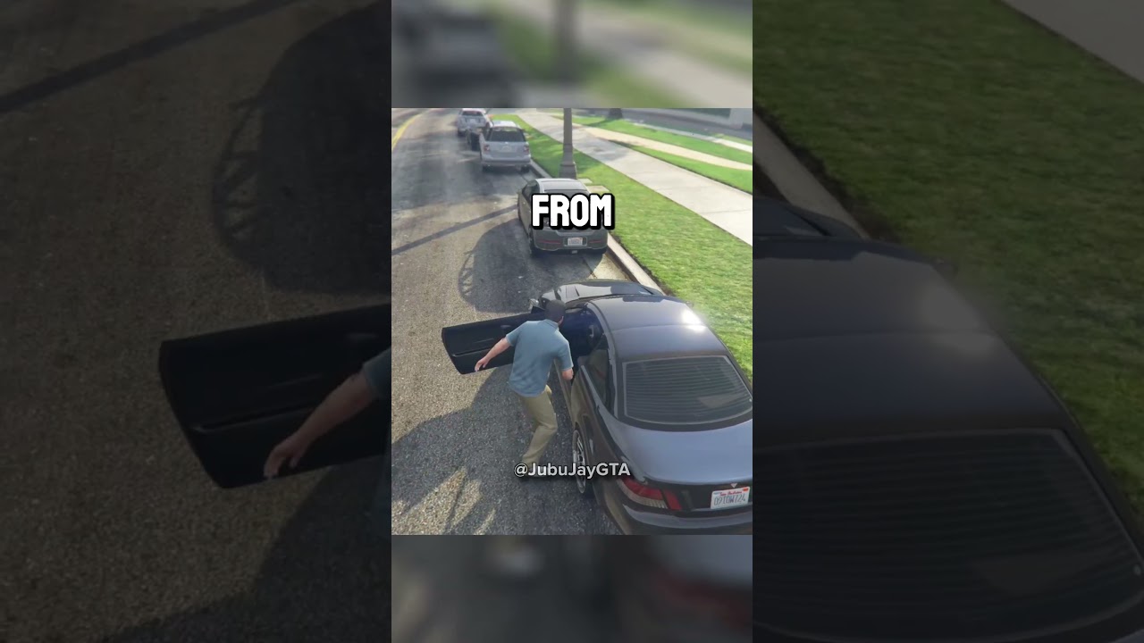 How Different GTA 5 Characters Enter Cars? #gta5 #gtav