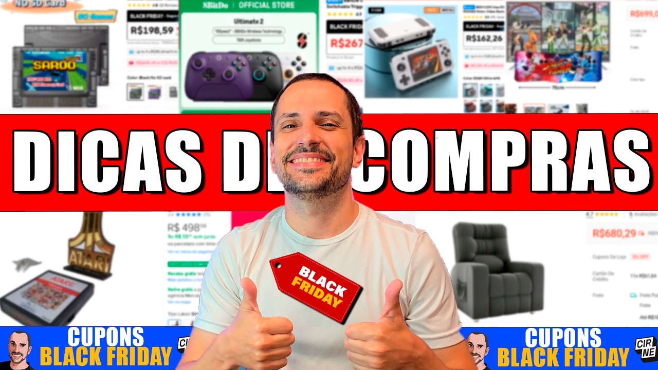 Dicas de compras gamer da BLACK FRIDAY Aliexpress, Shopee, Mercado Livre e Amazon! MUITOS CUPONS!