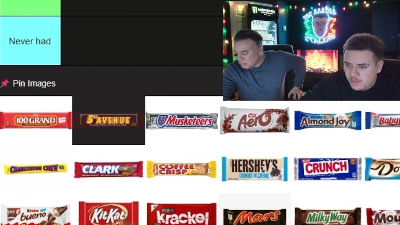 Pops and Mikey Create Interesting Candy Bar Tier List